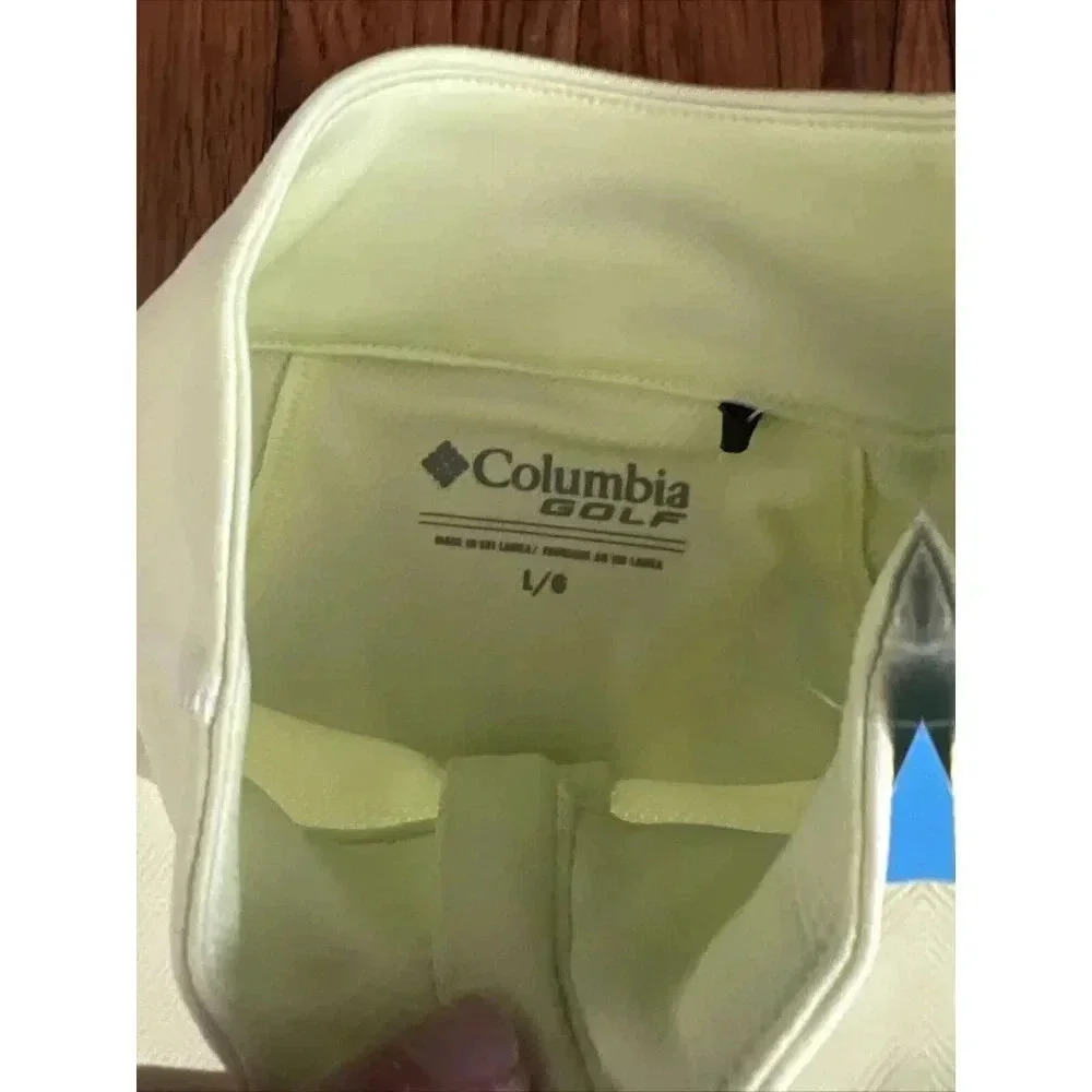 Columbia Golf Womens Omni Wick Shotgun 1/4 Zip Jacket Athletic Yellow Size L - Picture 4 of 6